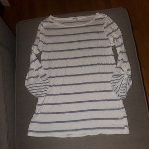 Splendid white with blue stripes top - XS - lightly used